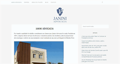 Desktop Screenshot of janiniadvocacia.com.br
